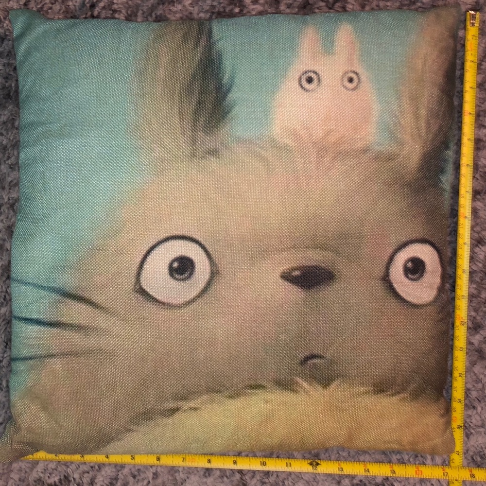 Anime Neighbor Totoro Plush Stuffed animal and zippered Pillow case new
